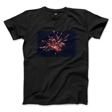 Fireworks - 中性版T恤 - 黑