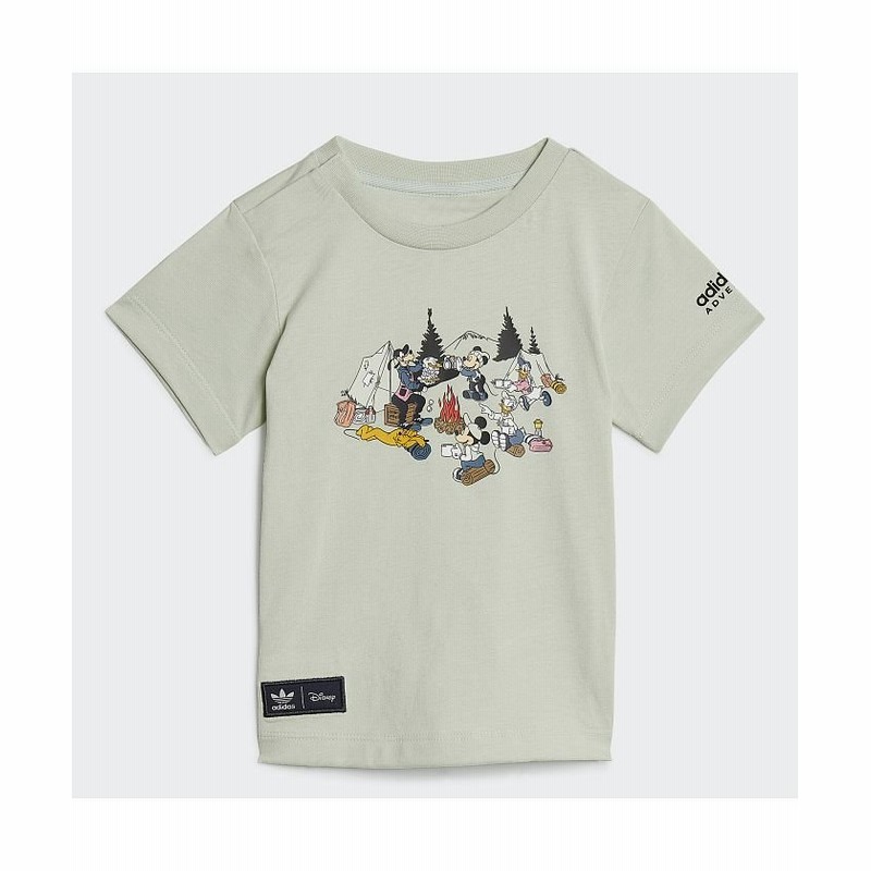 Adidas Disney ディズニー ミッキー フレンズ Tシャツ キッズ グリーン 通販 Lineポイント最大get Lineショッピング