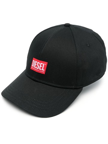 Diesel - Corry-Jacq logo-appliqué baseball cap - men - Cotton - 1 - Black