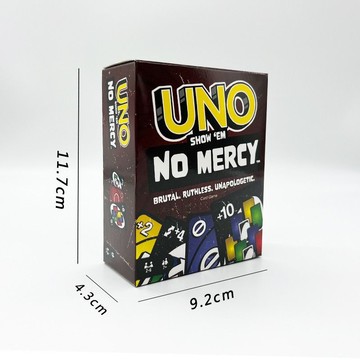 臺灣嚴選【無限疊加風險】UNO紙牌絶不留情NO MERCY桌遊168張家庭派對遊戲用品學生宿捨遊戲