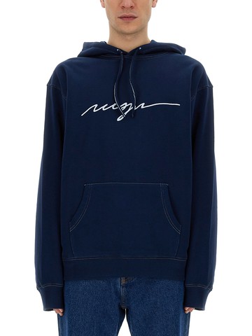 msgm sweatshirt with cursive logo