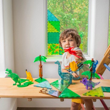 Magna-Tiles磁力積木 恐龍世界 XL 50片