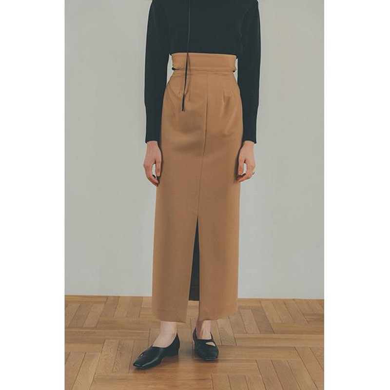 クラネ CLANE サイドカット リボン スカート SIDE CUT RIBBON SKIRT ...