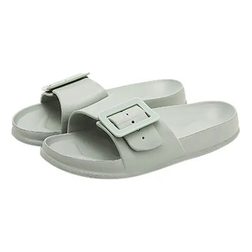 大排扣軟底防臭防滑耐磨拖鞋 EVA材質  370mm  綠色