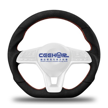 [細活方向盤] 全麂皮款 SENTRA KICKS NISSAN 日產 變形蟲方向盤