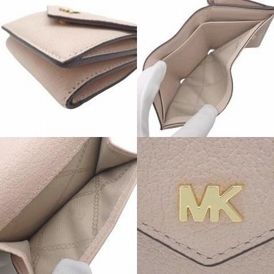 MICHAEL KORS 三つ折り財布 ベージュ/ゴールド マイケルコース MICHAEL KORS 三つ折り財布 （ベージュ系