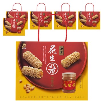 新竹福源 金沙花生醬堅果捲  150g  6盒