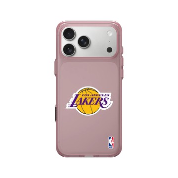 iPhone 17 Pro Max Clear (相機按鈕) 晶醺玫 - NBA - Logo-洛杉磯湖人 L.A. Lakers