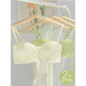 內衣女小胸聚攏防滑無肩帶薄款抹胸防走光半杯性感文胸罩夏季裹胸