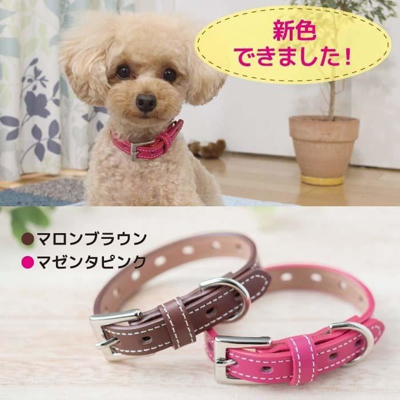 犬 首輪 犬首輪 犬の首輪 おしゃれ かわいい ブランド 迷子札 中型犬 小型犬 小型犬用 超小型犬 いぬ くびわ 革 レザー 皮 軽い 柴犬 チワワ Otm 1 通販 Lineポイント最大get Lineショッピング