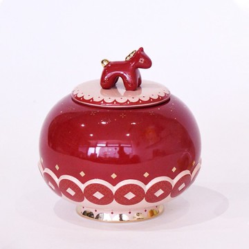 瓷林馬年小聚寶盆