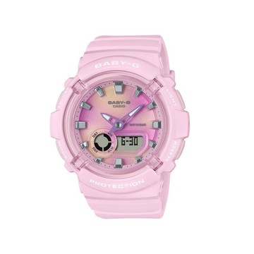 【CASIO 卡西歐】BABY-G 絢彩扎染 繽紛柔美 甜心粉 雙顯系列 BGA-280TD-4A_43.4mm