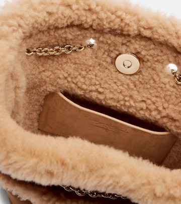 Roger Vivier Très Vivier suede and shearling backpack