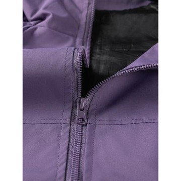 烏梅紫色！美式復古沖鋒衣外套男女春秋季防風防水戶外登山服夾克