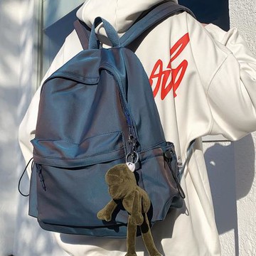 背包男雙肩包大容量2023年新款簡約時尚潮流高中大學生書包百搭女