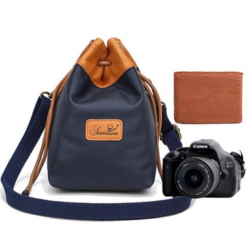 2022新款七色棉防水單反相機收納包單反保護單肩攝影鏡頭筒保護袋