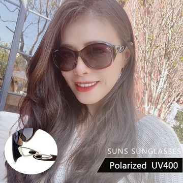 台灣製-名媛款 淑女偏光墨鏡 時尚蜜茶棕 大框顯小臉 淑女太陽眼鏡 防眩光/抗紫外線UV400