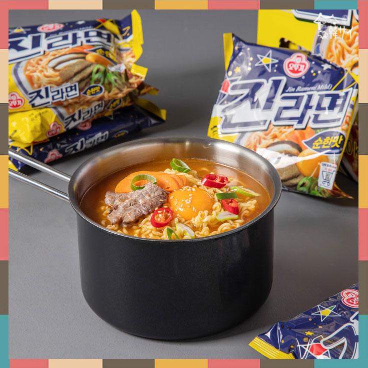 オットギ　ジンラーメン（純味）120g　★韓国食品 韓国料理 韓国ラーメン 韓国袋麺★