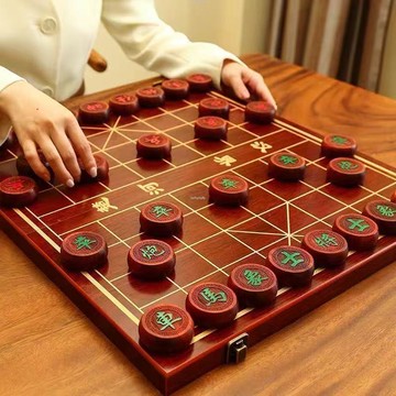 免運 象棋桌遊 象棋紅木中國象棋高檔實木帶棋盤豪華學生成人大號紅花梨象棋套餐 實木象棋 紅木象棋桌遊棋盤 nq4y9