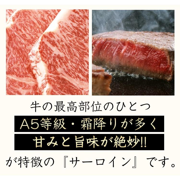 お中元 ギフト 食べ物 A5 肉 ランク 等級 サーロイン ステーキ 等級 最高級 200g×2枚