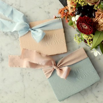 His & Her 誓言本 / 純棉手工紙套組【快速出貨】