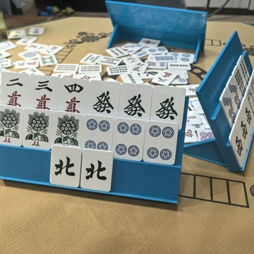 免運🔥本土發貨便攜式旅行麻將牌桌面遊戲,亞克力多人遊戲,麻將撲克
