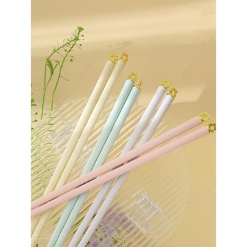 高顏值合金筷子家用一人一筷分人分色專用分餐耐高溫防霉快子尖頭