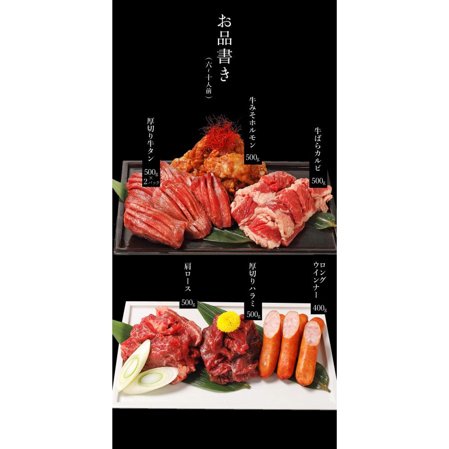 メガ盛り 焼肉セット 肉 訳あり 送料無料 福袋 牛タン ホルモン カルビ ハラミ ロース 焼肉 bbq お取り寄せ グルメ ギフト 食品 メガ盛り 3.4kg