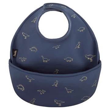 Simba 小獅王辛巴 好吃防水圍兜  恐龍樂園藍  1件  1件