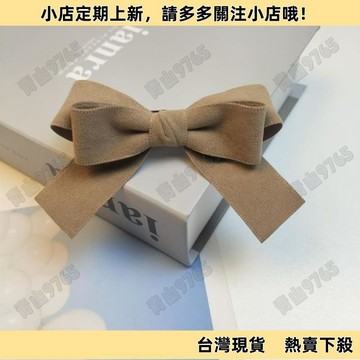 【限時特惠】新款氣質百搭小香風毛絨蝴蝶結髮夾女後腦勺彈簧夾一字夾髮飾髮卡