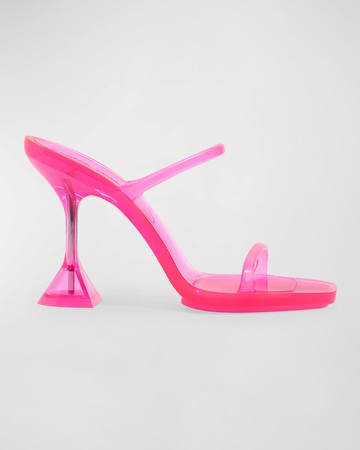 Brito Clear Mule Stiletto Sandals