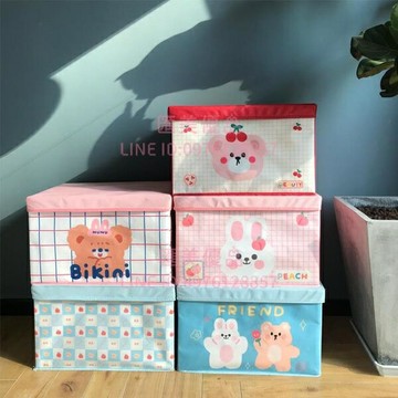 衣服收納箱布藝折疊衣物袋收納衣柜宿舍整理箱子儲物盒神器【聚寶屋】