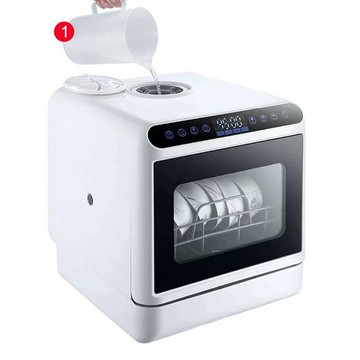 【免安裝大容量】臺式洗碗機 家用洗碗機 全自動洗碗機 消毒洗碗機 烘乾洗碗機 歐規洗碗機 高溫除菌 快速烘乾 臺嵌兩用 三口之家優選