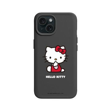 iPhone 15 SolidX 黑 - 三麗鷗-Hello Kitty - Shh...