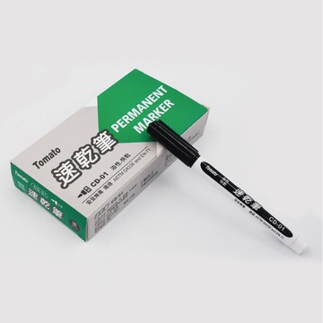 【Tomato】速乾筆 CD-01 黑/紅/藍 2mm 12支 /盒 31021  -  多款可選