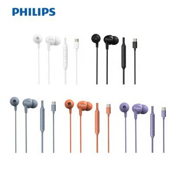 【PHILIPS 飛利浦】TAE2100 低音強化線控 Type-C USB-C 耳塞式有線耳機