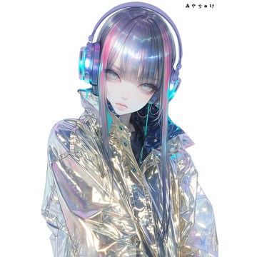 【5 月新品 3】07-124-0260 人物貼紙 賽博龐克風格