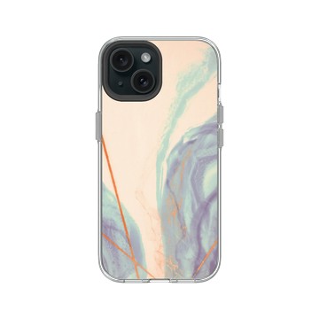 iPhone 15 Clear 透明 - 石紋與渲染 / Marble & Dreamy Gradient - 幻境