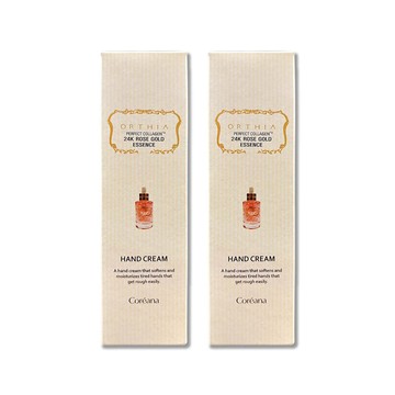 (2盒)韓國Coreana高麗雅娜-ORTHIA 24K黃金玫瑰精華護手霜50ml/盒