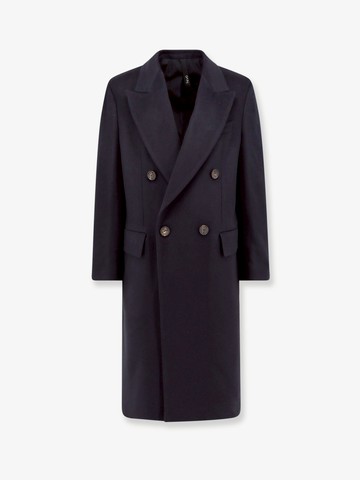 Cashmere coat with satin lining - HEVO - gender_Man