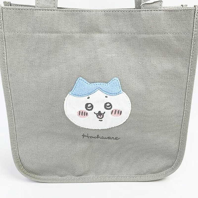 ちいかわ ハチワレ ミニトート ふわふわワッペン トートバッグ