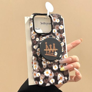 適用蘋果16promax/iphone16pro新款韓式ins風氛圍感15/14小眾創意高級感13權志龍雛菊磁吸可愛卡通手機殼