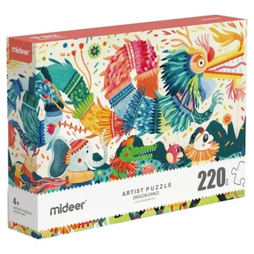 mideer 與龍共舞藝術拼圖  1盒  220片