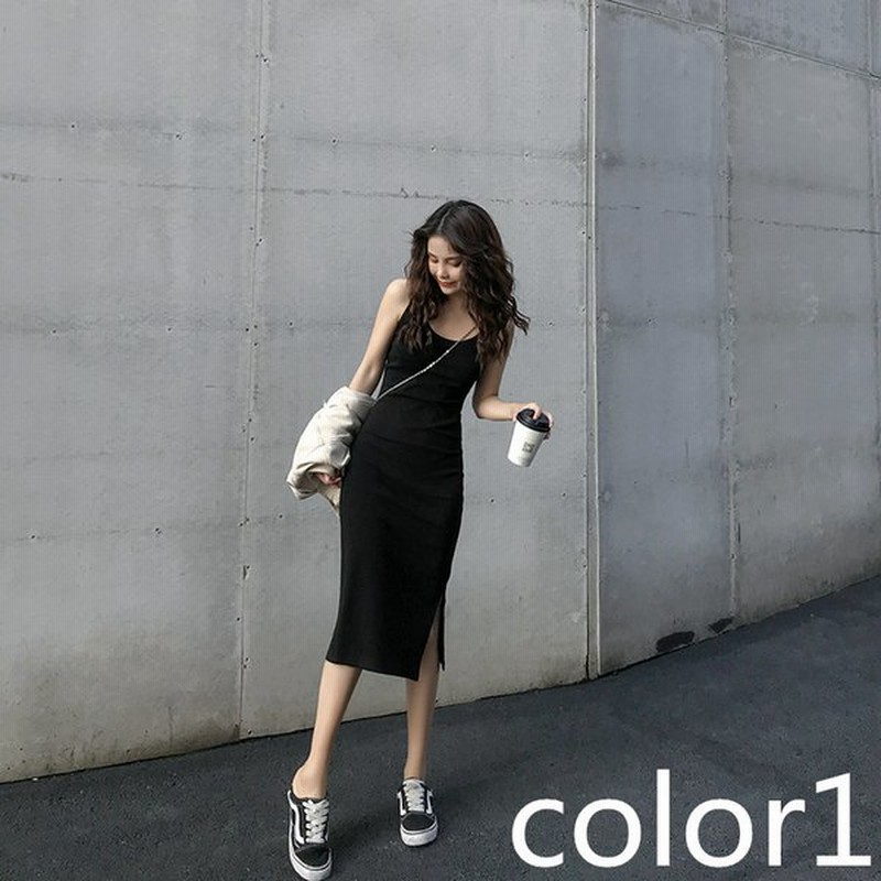 レディースキャミワンピースインナートップスロングスタイリッシュ春秋冬春夏 通販 Lineポイント最大0 5 Get Lineショッピング