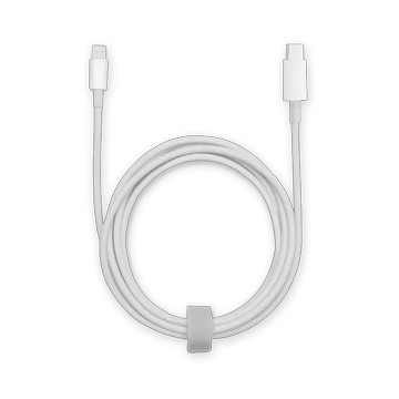 Lightning 對 USB-C 傳輸/充電線 1公尺 白色傳輸充電線