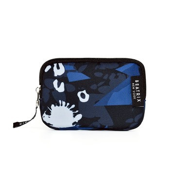 【BEATRIX NEW YORK】美式休閒卡片零錢包／攸遊卡夾／皮夾／岩石黑