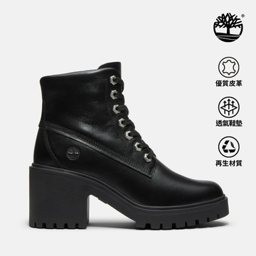 Timberland 女款黑色高跟中筒靴|A5S49W02