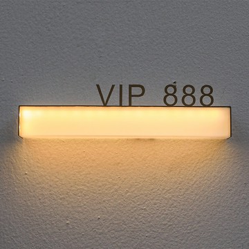 亞克力發光燈箱定制門牌酒店門頭鐵藝鏤空戶外廣告招牌簡約創意