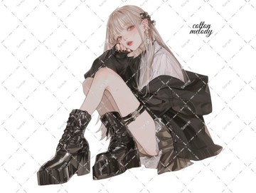 original sticker no.7804 人物貼紙 原創貼紙 人物貼紙 女孩貼紙 原創人物貼紙