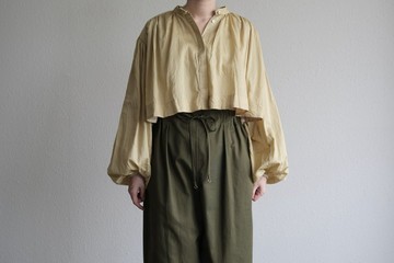 【new】enrica cotton blouse / ROSE-CAMEL